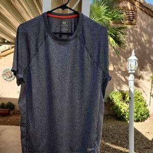 Tek Gear Gray Short Sleeve Tee Mens Large